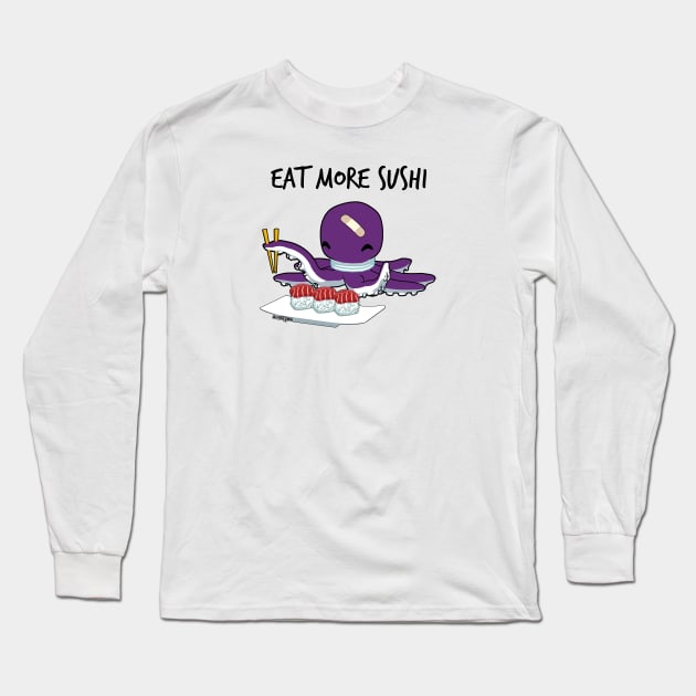 Eat more Sushi - Katsuwatch Long Sleeve T-Shirt by dillongoo